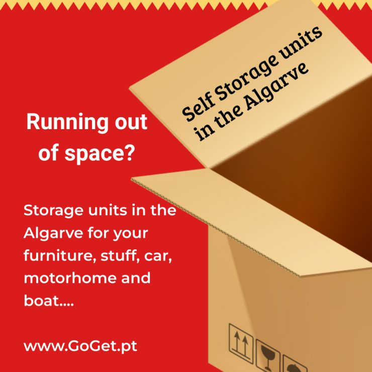 Secure self storage in the Algarve. Storage for stuff, household goods, car, borat and motorhomes